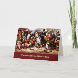 Thanksgiving Blessings. Fine Art  Holiday Card