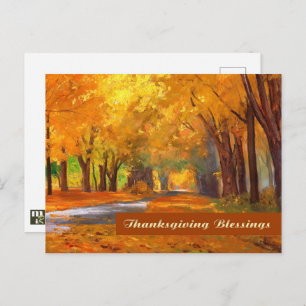 Thanksgiving Blessings. Fine Art Postcard
