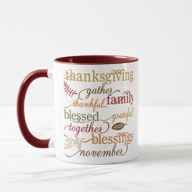 Thanksgiving Blessings Mug (Left)