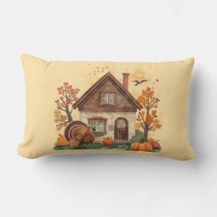 Thanksgiving Bliss and the Country Home Lumbar Pillow