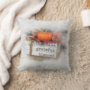Thanksgiving Books On Birch Throw Pillow