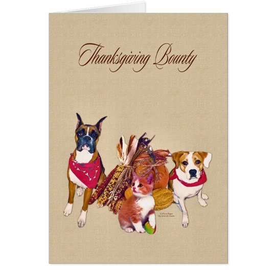 Thanksgiving Bounty Card