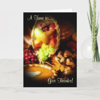 Thanksgiving Bounty Greeting Card