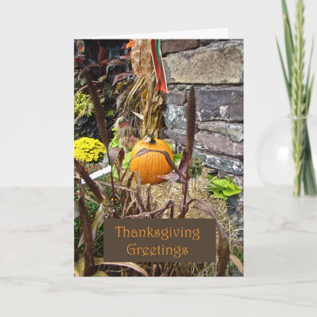 Thanksgiving Bounty Holiday Card (Front)