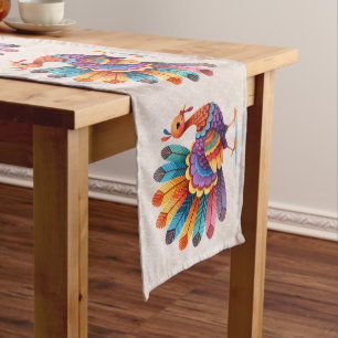 Thanksgiving Bright Feathers Turkey Table Runner