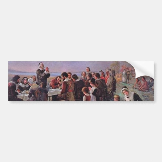 Thanksgiving Bumpersticker Bumper Sticker (Front)