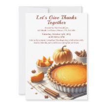 Thanksgiving Canada | Cozy Pumpkin Pie Gathering