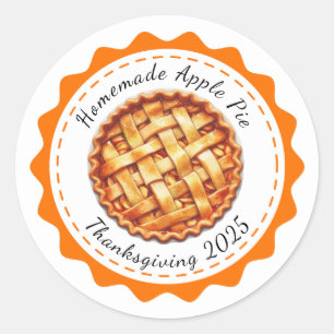 Thanksgiving Canada   Pumpkin Pie Delight  Classic Round Sticker