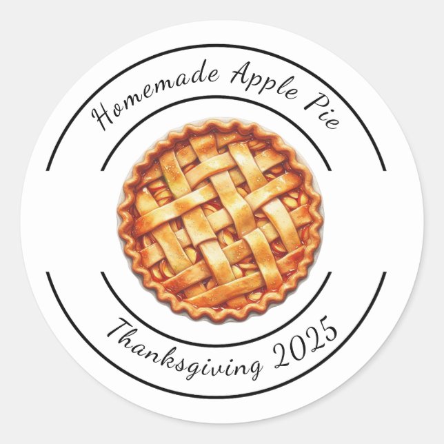 Thanksgiving Canada | Pumpkin Pie Delight  Classic Round Sticker (Front)