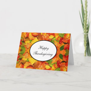 Thanksgiving Card Fall Leaves #4