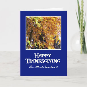 Thanksgiving Card to Customize - Autumn Foliage