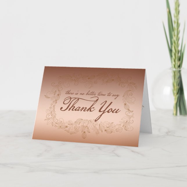Thanksgiving Carte de remerciements (Devant)