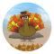 Thanksgiving Cartoon Turkey Pilgrim