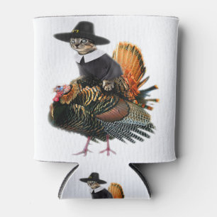 Thanksgiving Cat Pilgrim Costume Thanksgiving Turk Can Cooler