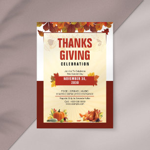 Thanksgiving Celebration Invitation