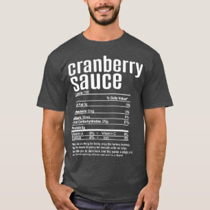 Thanksgiving Christmas Cranberry Sauce Facts T-Shirt