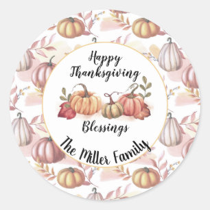 Thanksgiving   classic round sticker