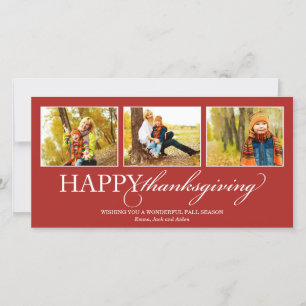 THANKSGIVING COLLAGE HOLIDAY PHOTO CARD