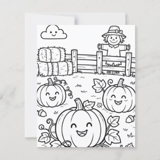 Thanksgiving Colouring Design for kids