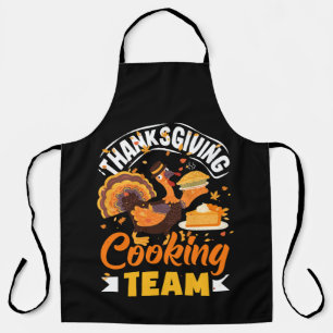 Thanksgiving Cooking Team Funny Fall Dinner Apron