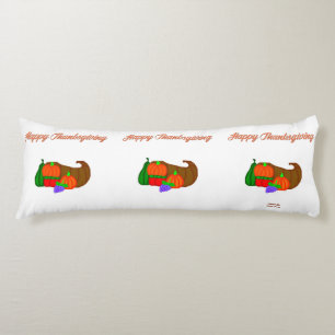 Thanksgiving Cornucopia Body Pillow