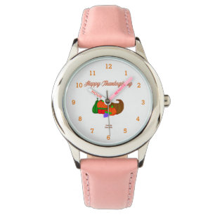 Thanksgiving Cornucopia Kids Stainless Steel Watch