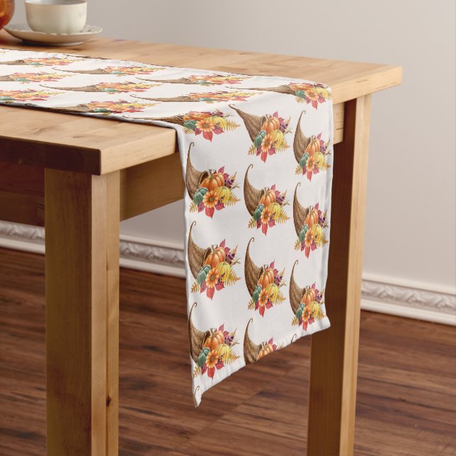 Thanksgiving Cornucopia Table Runner (In Situ)