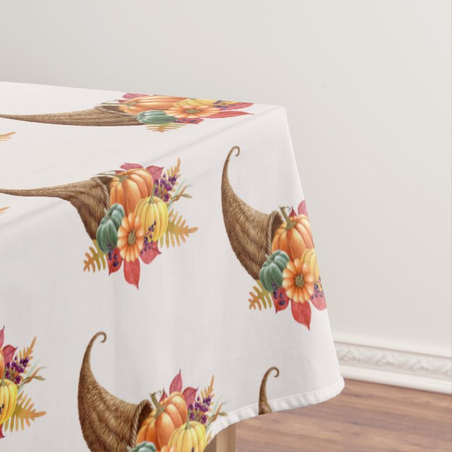 Thanksgiving Cornucopia Tablecloth (In Situ)