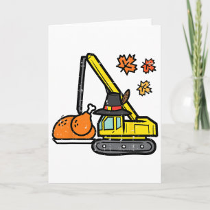 Thanksgiving Crane Turkey Construction Fall Toddle Card