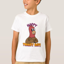 Thanksgiving Cute Happy Turkey T-Shirt