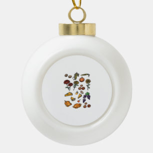 Thanksgiving day autumn attributes Classic T-Shirt Ceramic Ball Christmas Ornament