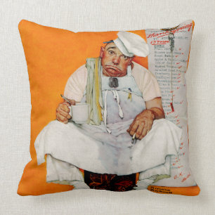 Thanksgiving Day Blues Throw Pillow