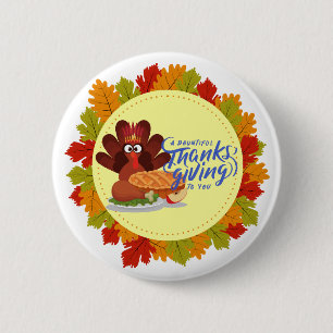 Thanksgiving Day Designs 2 Inch Round Button