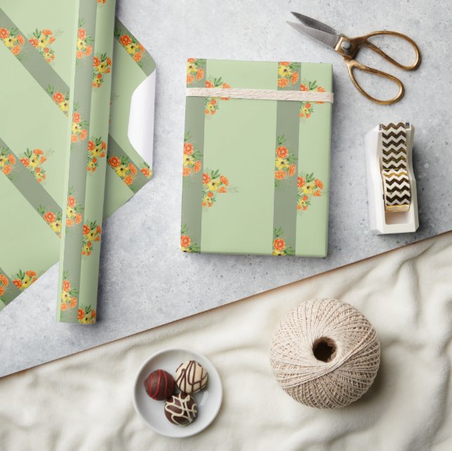 Thanksgiving Day. Elegant watercolor. Wrapping Pap Wrapping Paper (Crafts)