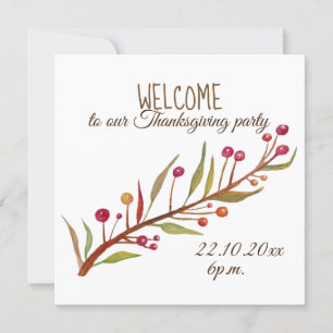 Thanksgiving Day Invitations