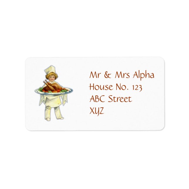Thanksgiving Day Label (Front)