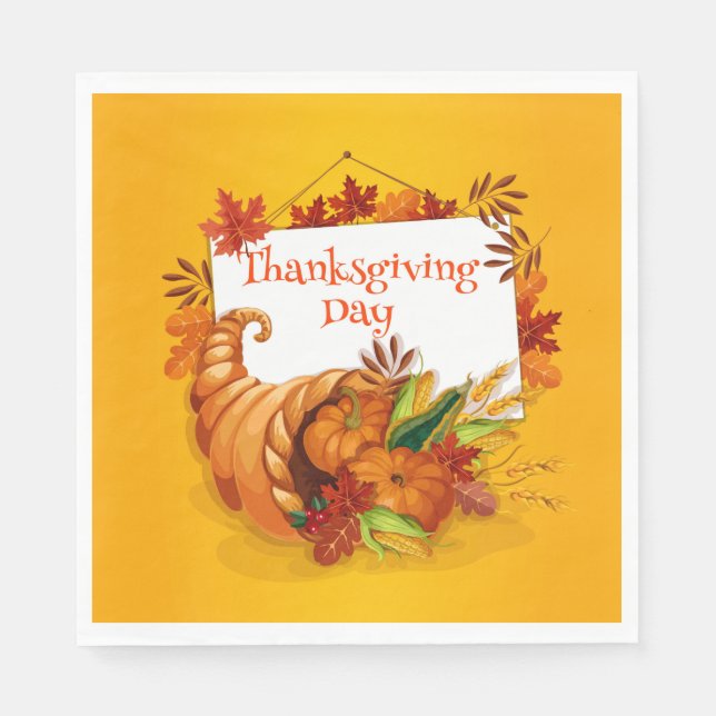 Thanksgiving Day  Napkin (Front)