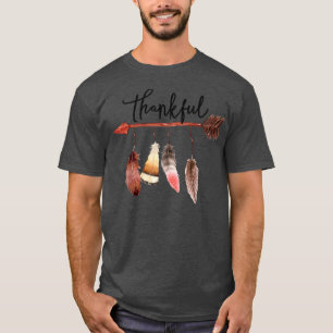 Thanksgiving Day Native American Thankful T-Shirt