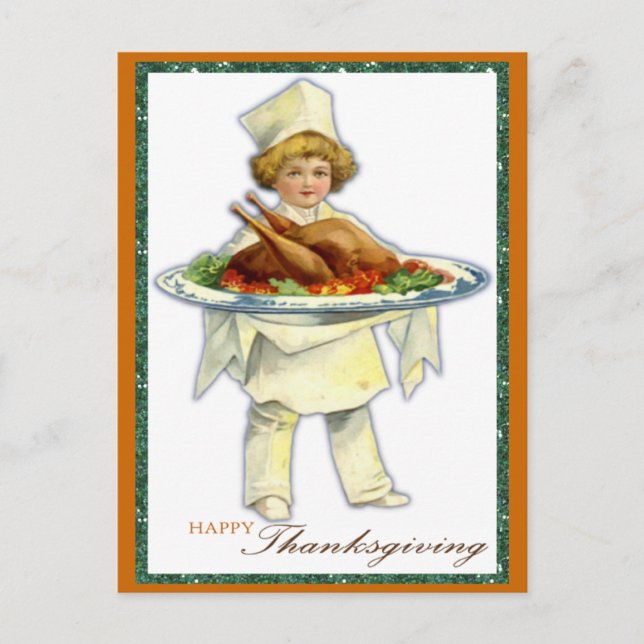 Thanksgiving Day Postcard (Front)