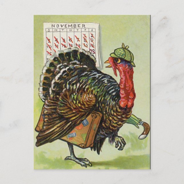 Thanksgiving Day Postcard (Front)