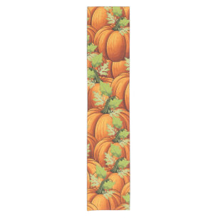 THANKSGIVING DAY PUMPKINS SHORT TABLE RUNNER