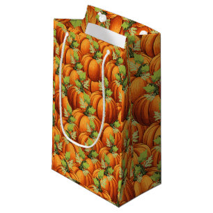 THANKSGIVING DAY PUMPKINS SMALL GIFT BAG