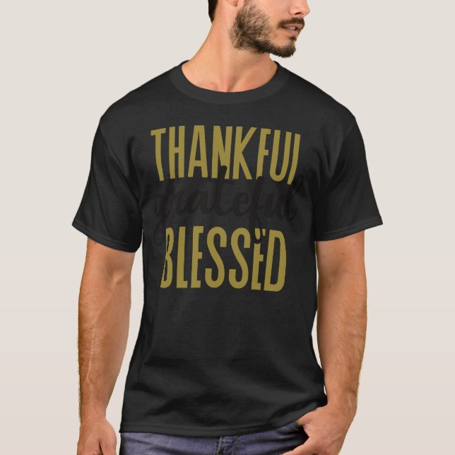 Thanksgiving Day Quote retro T-Shirt (Front)