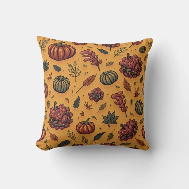 Thanksgiving Day  Throw Pillow (Front)
