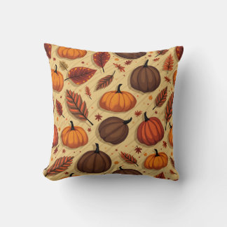 Thanksgiving day throw pillow