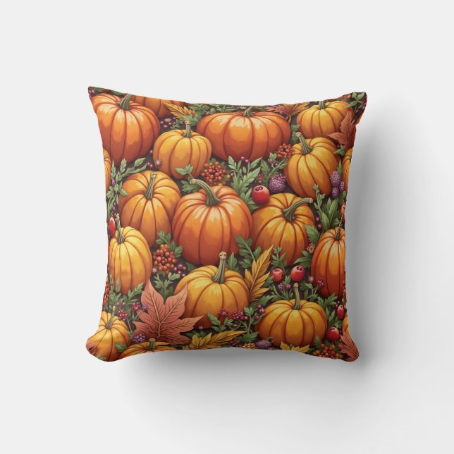 Thanksgiving Day Throw Pillow (Front)