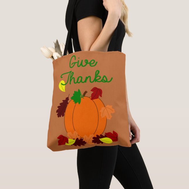 Thanksgiving Day Tote Bag (Close Up)