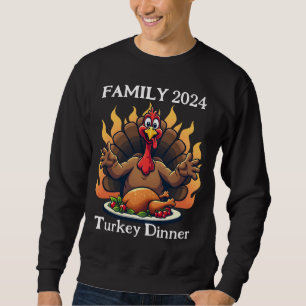 Thanksgiving Day Turkey feast dinner Thanksgiving Sweatshirt