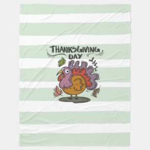 Thanksgiving Day- Turkey Fleece Blanket