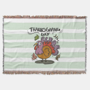 Thanksgiving Day- Turkey Throw Blanket